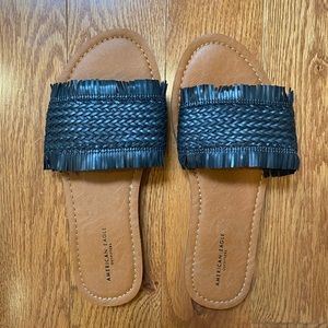 American Eagle Fringe Flip Flops Size 5